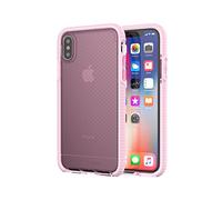 Tech21 Carcasa EVO Check Phone para iPhone X - Rosa Tinte/Blanco