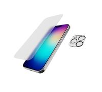 tech21 Cristal de impacto antirreflejos, paquete de protector de lente de cámara para iPhone 15 Pro, herramienta de aplicación fácil incluida