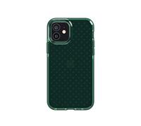 tech21 EVO Check - Funda antimicrobiana para iPhone 12 y 12 Pro 5G con protección contra caídas de 3,6 Metros, Color Verde Medianoche