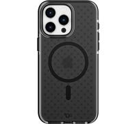 tech21 EVO Check - Funda para iPhone 15 Pro MAX, Compatible con MagSafe, Funda de protección contra Impactos, Ahumado/Negro