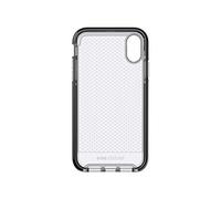 Tech21 EVO Check Funda Protectora para Apple iPhone XR - Gris Ahumado/Negro