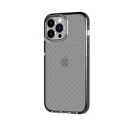 tech21 EVO Check - Funda Ultra Protectora para iPhone 13 Pro MAX con protección contra caídas de 16 pies, Color Negro