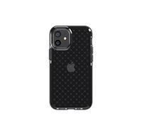 tech21 EVO Check T21-8351 - Funda antimicrobiana para iPhone 12 Mini 5G con protección contra caídas de 12 pies, Color Humo/Negro