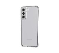 tech21 EVO Clear para Samsung Galaxy S22 Plus - Funda Transparente y Protectora con protección contra caídas múltiples de 12 pies