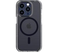 tech21 EVO Crystal - Carcasa para iPhone 15 Pro, Compatible con MagSafe, protección contra Impactos, Titanio Azul