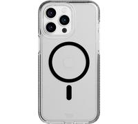 tech21 EVO Crystal - Funda para iPhone 15 Pro MAX, Compatible con MagSafe, Funda de protección contra Impactos, Color Negro Grafito