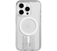 Tech21 Funda EVO Crystal Kick para iPhone 15 Pro, Compatible con MagSafe, Funda básica, TPU and Biodegradable, Transparente/Blanco, 15x Militar protección contra caídas: 4,9m