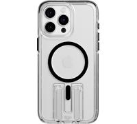 tech21 EVO Crystal Kick - Funda para iPhone 15 Pro MAX, Compatible con MagSafe, Funda de protección contra Impactos, Transparente/Negro