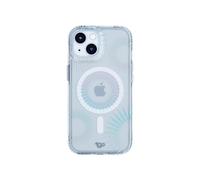 tech21 EVO Sparkle - Funda para iPhone 15, Compatible con MagSafe, Funda de protección contra Impactos, Transparente Lunar
