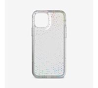 tech21 EVO Sparkle Radiant - Funda para iPhone 12 y 12 Pro 5G con protección contra caídas de 3 Metros, diseño de gérmenes bacterianos higiénicamente Limpia