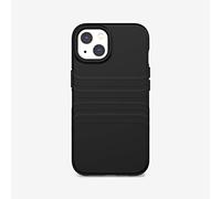 tech21 EVO Tactile - Funda Antideslizante para iPhone 13 con Grandes Conexiones y protección contra caídas de 16 pies, Color Negro