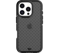 tech21 EvoCheck - Funda de protección contra Impactos para iPhone 16 Pro, Color carbón Ahumado