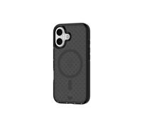Tech21 EvoCheck - Funda para iPhone 16 Compatible con MagSafe, protección contra Impactos, Color carbón Ahumado