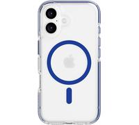 tech21 EvoCrystal - Funda de protección contra Impactos para iPhone 16 Compatible con MagSafe, 15 Veces Probada con estándares Militares, en Color Azul