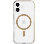tech21 EvoCrystal - Funda de protección contra Impactos para iPhone 16 Compatible con MagSafe, 15 Veces Probada con estándares Militares, Color Dorado