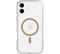 tech21 EvoCrystal - Funda para iPhone 16 Plus Compatible con MagSafe, protección contra Impactos 15 Veces Probada con estándares Militares, Color Dorado