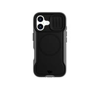 tech21 EvoMax - Funda para iPhone 16 Compatible con MagSafe, Funda de protección contra Impactos 21 Veces Probada con estándares Militares, Protector de cámara, Color Negro y carbón