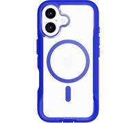 tech21 EvoPro - Funda para iPhone 16 Compatible con MagSafe, protección contra Impactos 21 Veces Probada con estándares Militares, en Transparente/Azul