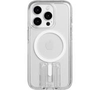 Tech21 Funda EVO Crystal Kick para iPhone 15 Pro, Compatible con MagSafe, Funda básica, TPU and Biodegradable, Transparente/Blanco, 15x Militar protección contra caídas: 4,9m