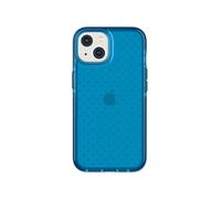 tech21 Funda Protectora Delgada y Absorbente de Golpes para iPhone 14 EVO Check con protección FlexShock multicaída de 16 pies y Botones adicionales, Azul clásico