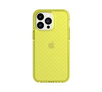 tech21 Funda Protectora Delgada y Absorbente de Golpes para iPhone 14 Pro MAX EVO Check con protección FlexShock de 16 pies y Botones adicionales