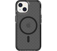 tech21 iPhone 14 EVO Check Compatible con MagSafe - Funda Protectora Delgada Que Absorbe los Golpes con protección FlexShock de 16 pies contra caídas múltiples y Botones adicionales, Color Negro