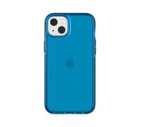 tech21 iPhone 14 Plus EVO Check - Funda Protectora Delgada Que Absorbe los Golpes con protección FlexShock de 16 pies contra caídas múltiples Botones Extra Azul clásico