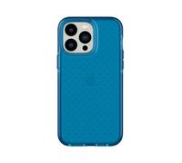 tech21 iPhone 14 Pro MAX EVO Check - Funda Protectora Delgada Que Absorbe los Golpes con protección FlexShock de 16 pies contra caídas y Botones adicionales, Color Azul clásico