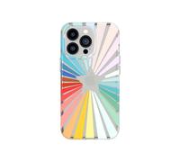 tech21 T21-9352 EVO Art Rainbow Sunburst para iPhone 13 Pro - Funda Protectora para teléfono con Ilustraciones exclusivas y protección contra caídas de 12 pies, Estampado de arcoíris