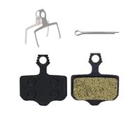 TECHAUTO 2 Pares de Pastillas de Freno hidráulicas para Bicicleta MTB aptas para Shimano XTR M965 M975 M9000 aptas para Saint M810 aptas para SRAM E7 E9(02D Resin 2pair)