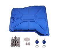 TECHAUTO Cárter Motor Cárter Aceite Coche Cárter de Aceite de transmisión para Modelos 09-17, Compatible con Nissan, Compatible con GTR R35 VR38DET GR6, Enfriador de aleación de Aluminio.(Blue)