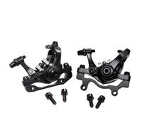 TECHAUTO Freno de Disco de Bicicleta MTB, Freno de Disco de Pinza mecánica para Bicicleta de montaña y Carretera, Freno Doble para Ciclismo(DB680 Black A Pair)