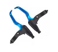 TECHAUTO Freno de Tambor para Bicicleta Palancas de Freno para Bicicleta de montaña, aleación de Aluminio, voladizo, Herradura mecánica, Mango de Freno en V Freno de Tambor de Banda Trasera(Blue)