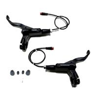 TECHAUTO Palanca de Freno hidráulico de 2 y 3 pistones, Palanca de Freno de Aceite SM2A SM2Y, Palanca de 2 Pines y 3 Pines para Bicicleta y Scooter(2PinBlackPair)