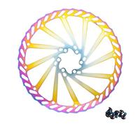 TECHAUTO Rotores de Freno de Bicicleta 160 mm 180 mm 203 mm Rotor de Freno de Disco MTB Apto para Shimano Apto para SRAM Apto para línea Central(203mm Rainbow)