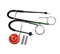 TECHAUTO Sedan Elevalunas Regulador de ventana delantera Kit de reparación de regulador de ventanilla trasera izquierda, Clips aptos para Renault Megane II Cabriolet 2002-2016