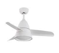 TECHBREY Ventilador de Techo con Luz y Mando a Distancia Industrial Blanco 91cm 3 Aspas 6 Velocidades Temperatura de Color Seleccionable (Cálido-Neutro-Frío)