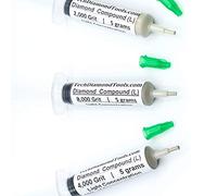 TechDiamondTools - Juego de 3 jeringas de diamante de 5 gramos cada una, 10 % de concentración de polvo de diamante