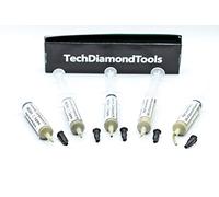 TechDiamondTools - Juego de 5 jeringas para pulir diamantes, 5 g de alto, compuesto de acabado pulido con concentración alta (50 %) de polvos de diamante