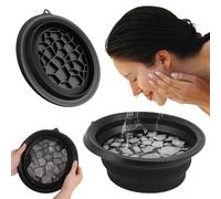 TECHEEL Cuenco de baño de hielo plegable de silicona, enfriamiento rápido, plegable, cubeta, cubeta, cubeta, lavado rápido, para aliviar la hinchazón, aliviar la piel