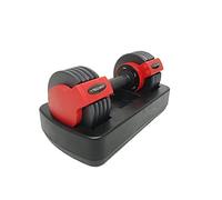 TechFit Mancuernas con funda de almacenamiento - Ergonomic Handle, Weightlifting, Bodybuilding, Gym Exercises con cierre de seguridad, mancuernas ajustables (1 x 11,5 kg)