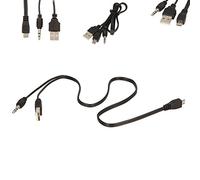 Techgear® 2 in1 - Cable Micro USB a USB y 3,5 mm AUX Jack de audio estándar Cable de conexión - compatible con muchos altavoces, reproductores de MP3, reproductores de MP4 etc.