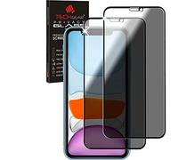 TECHGEAR [2 Piezas Anti Espía Protector de Pantalla para iPhone 11 - PRIVACIDAD 3D Vidrio Edición Cobertura Completa Protector de Pantalla Vidro Templado Compatible con Apple iPhone 11