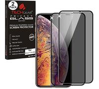 TECHGEAR [2 Piezas Anti Espía Protector de Pantalla para iPhone 11 Pro Max - PRIVACIDAD 3D Vidrio Cobertura Completa Protector de Pantalla Vidro Templado Compatible con Apple iPhone 11 Pro Max