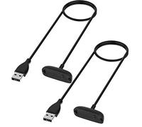 TECHGEAR [2 piezas] Cargador Compatible con Fitbit Inspire 3 Portatil Carga Base del Soporte del Muelle para Fitbit Inspire 3 Smartwatch de salud y forma física (Negro)