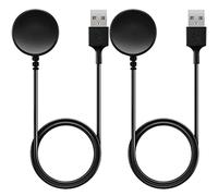 TECHGEAR [2 Piezas] Cargador Compatible con Samsung Galaxy Watch 3, Watch4/4 Classic, Watch5/5 Pro, Active, Active2 Smart, Cable de Carga de Repuesto portátil para Relojes Inteligentes