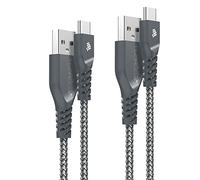 TECHGEAR [2 Piezas de 1M] Cable USB C, Fuerte sincronización y Cable de Carga Compatible con Samsung Tab S6 Lite, Tab A7 10.4", T510, Tab A8 10.5", Tab S8 Plus/Ultra, S7 S6 S5e S4 S3