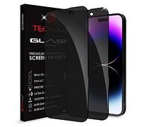 TECHGEAR [2 Piezas] iPhone 14 Privacidad Protector de Pantalla para iPhone 14 Pro 6,1" - Anti Espía 3D Vidrio Cobertura Completa Protector de Pantalla Vidro Templado