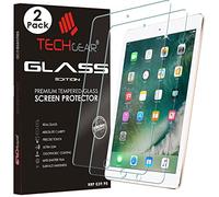 TECHGEAR [2 Piezas] VIDRIO Compatible Con iPad 9.7" (2018/2017) - Auténtica Protector de Pantalla Vidro Templado para Nuevo Apple iPad 9.7" pulgada 2018/2017