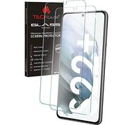 TECHGEAR [2 Piezas] Vidrio Templado Compatible con Samsung Galaxy S22 Plus, Protector de Pantalla Vidrio HD [Compatible con Huellas Dactilares] [Dureza 9H] [Resistente a los arañazos] [Sin Burbuja]